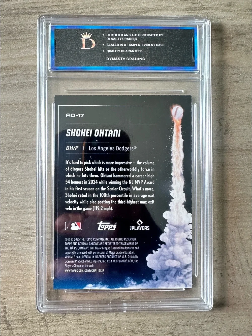 Shohei Ohtani 96/150 2025 Topps #AD-17 “Adios” Gem Mint 10 Novelty Baseball Card